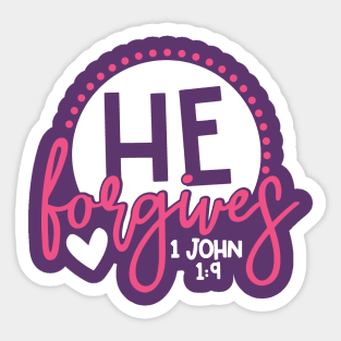 He Forgives Sticker